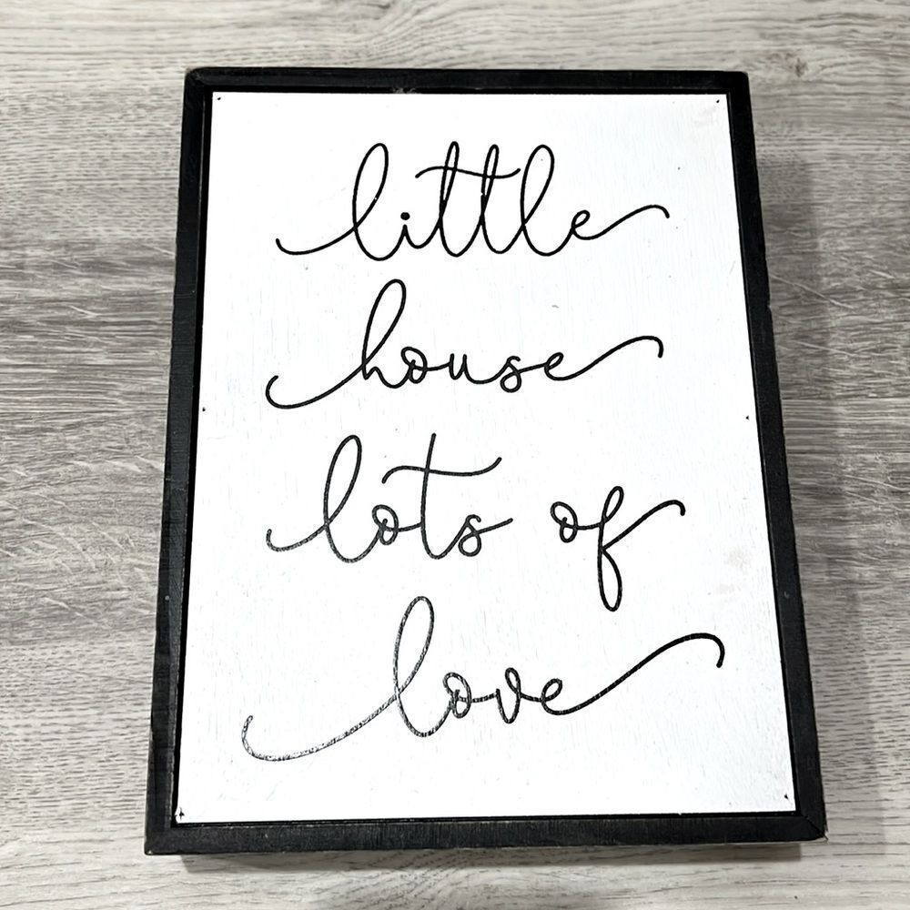 NEW wood sign Little House Lots of Love